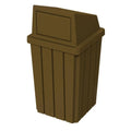 32 Gallon Square Slatted 100% Recycled Plastic Heavy-Duty Commercial Outdoor or by SturdyEssentials