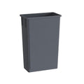 23 Gallon Gray Slim Jim Trash Can by Krollen+Industrial