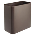 mDesign Small Metal 2.4 Gallon/9 Liter Trash Can Wastebasket Garbage Bin by mDesign