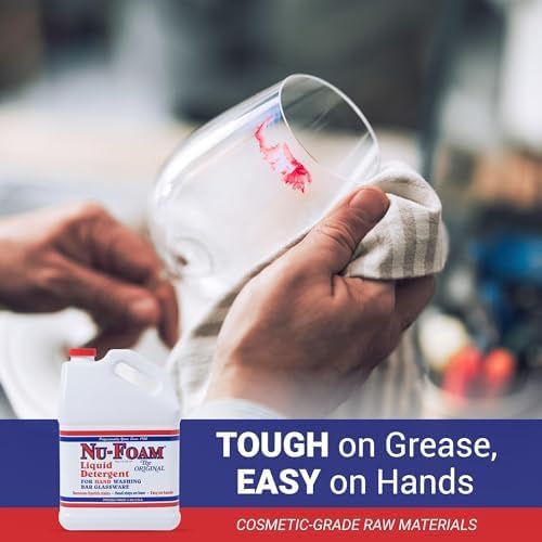 Nu-Foam Liquid Detergent for Bar Glassware – Original Streak-Free Solution - Image 7