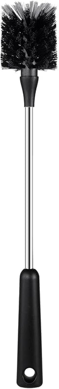 Water Bottle Brush, 15 Inches Long Stainless Steel Handle Bottle Brush Cleaner by HUMUTA