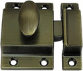 QCAA Traditional Large Oval Turn Cabinet Latch, Solid Brass, by QCAAHardware