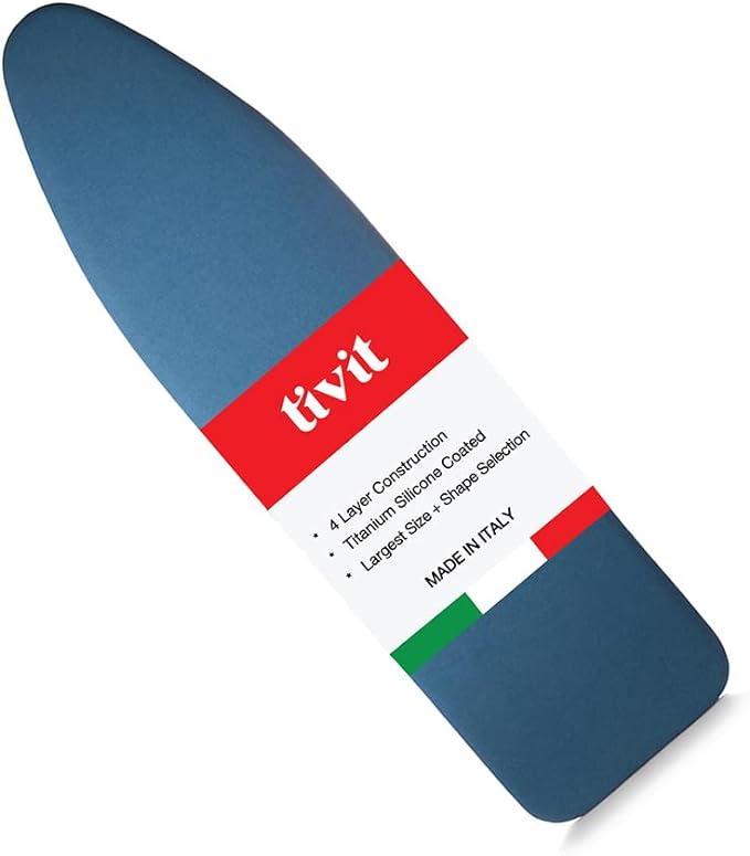 TIVIT Ironing Board Cover 13 x 45, Performance Grade Titanium Coated Pro Grip by TIVIT