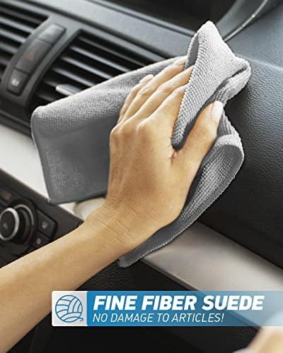 Microfiber Cleaning Cloth Grey-50Pcs 2100 Series Ultra Soft Highly Absorbent - Image 3