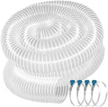 PVC Dust Collection Hose 4" x 20', Puncture Resistant Clear PVC Dust Collection by Qucship