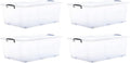 Superio Storage Bins with Lids, Stackable Totes, BPA Free, Odor Free, Organizer by Superio