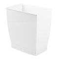 iDesign, Plastic Spa Rectangular Trash, Waste Basket Garbage Can by iDesign