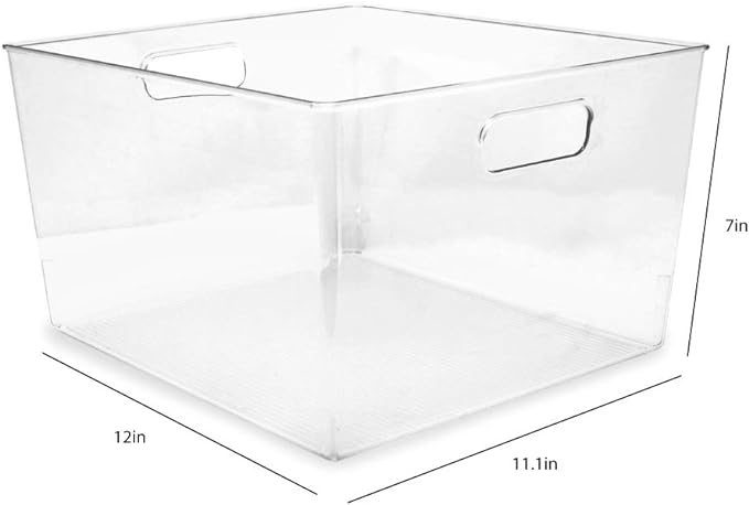 Isaac Jacobs 3-Pack XL Clear Storage Bins - Image 2