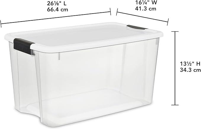 Sterilite 4 Pack Ultra Latching Box, Storage Bins - Image 3