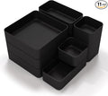 11-Piece Stackable Drawer Organizer Set, Stationery, Utensils in Bathroom by CHANCETSUI