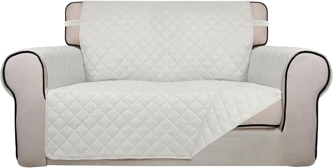 PureFit Reversible Quilted Sofa Cover, Water Resistant Slipcover Furniture by PureFit
