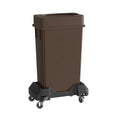 23 Gallon Brown Slim Jim Trash Can by Krollen+Industrial