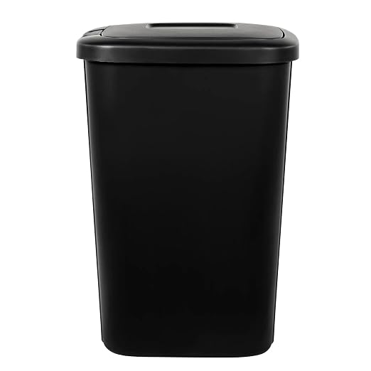 13.3 Gallon Trash Can, Plastic Touch Top Kitchen Trash Can - Image 2