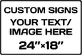 custom sign, Aluminum Weatherproof Metal Sign, Optional reflective, Custom by Repaly