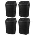Bringer 18 Gallon Large Swing Top Trash Can, Plastic Garbage Can by Bringer