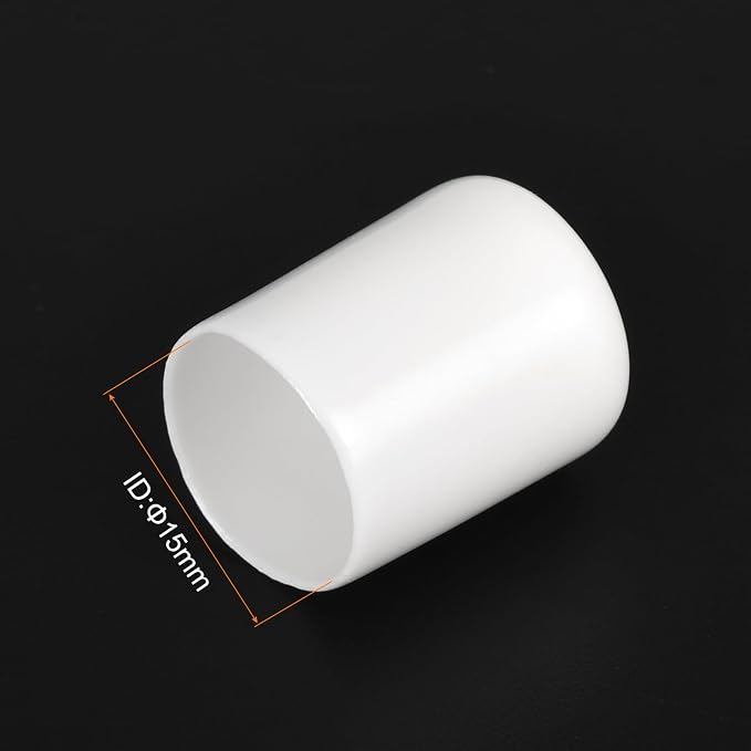 uxcell 20pcs Rubber End Caps 15mm ID Vinyl Round End Cap Cover Screw Thread - Image 3