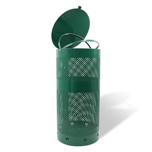 ZERO WASTE USA - The Sentry® Waste Can Gloss Green - 100% Rust-Free, - Image 5