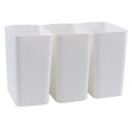 Xyskin 3 Pack Plastic Trash Wastebasket, Garbage Cans, Deskside Garbage Bin by Xyskin
