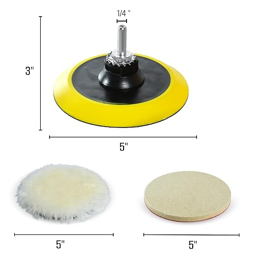 LINE10 Tools 5-Inch Wool Polishing Kit - Image 5