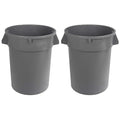 Amazon Basics Heavy Duty Durable Round Trash Can, 32 gallon by AmazonBasics