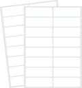 Blank Removable Labels, 1x3 Inch White Freezer Labels by STARLIBOO