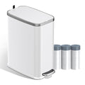 Stainless Steel Bathroom Trash Can by trashcan