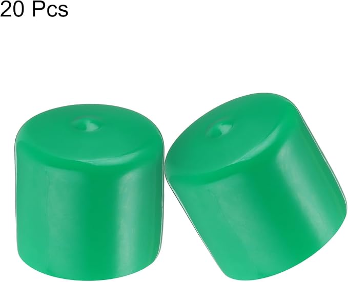 uxcell 20pcs Rubber End Caps 36mm ID Vinyl PVC Round Tube Bolt Cap Cover Screw - Image 2
