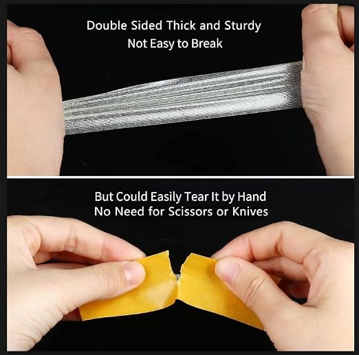 3Pack Double Sided Tape Heavy Duty, 3.2in x 33FT, Universal High Tack Strong - Image 3