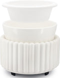 Ceramic Wax Melt Warmer with 1 pc Silicone Dish Candle Warmer by VICTORIAAROMA