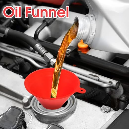 Oil Funnel Set - Plastic Funnel Kit - Image 5