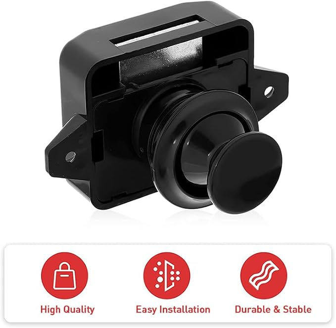 Encell Set of 5 Push Button Latch Cupboard - Image 3