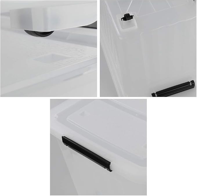 70 L Clear Plastic Large Storage Box - Image 3