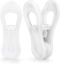 Tinfol White Plastic Hanger Clips, 24 Pack Hanger Clips- Strong Pinch Grip by Tinfol