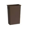 23 Gallon Brown Slim Jim Trash Can by Krollen+Industrial