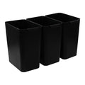 4.5 Gallon Plastic Office Wastebasket, Plastic Trash Cans, 3 Packs by Tstorage