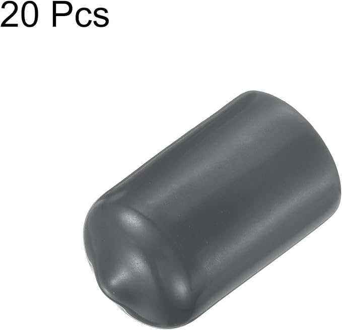 uxcell 20pcs Rubber End Caps 13.5mm ID Vinyl Round Tube Bolt Cap Cover Thread - Image 2