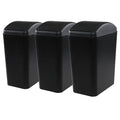 4.5 Gallon Trash Can with Swing Top Lid, Plastic Garbage Bin with Lid by Qqbine