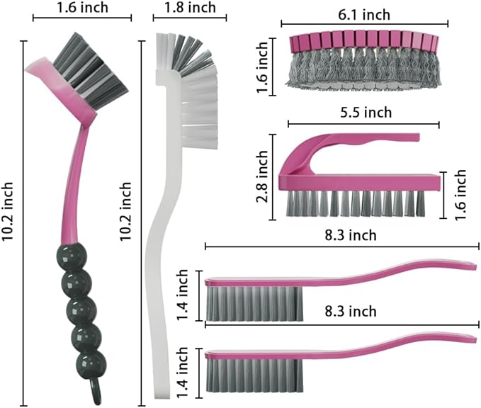 6 PCS Cleaning Brush, Scrub Brush Set - Image 2