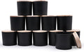 12 OZ Thick Candle Jars for Making Candles 12 Pcs, Empty Jars by Showin