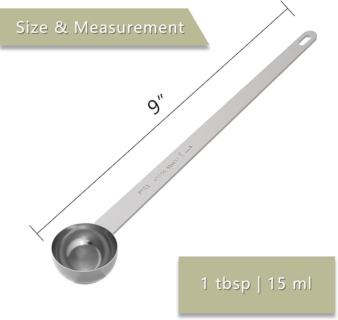 2PCS 1 Tablespoon Coffee Scoop, One tbsp Stainless Steel Scooper - Image 2
