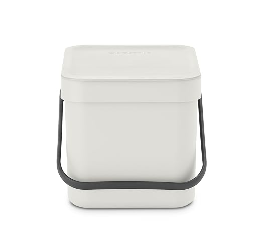 Brabantia Sort & Go Food Trash Can Small Countertop Kitchen Compost Caddy - Image 3