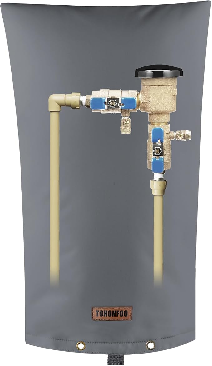 TOHONFOO Backflow Preventer Pipe Insulation Cover by TOHONFOO