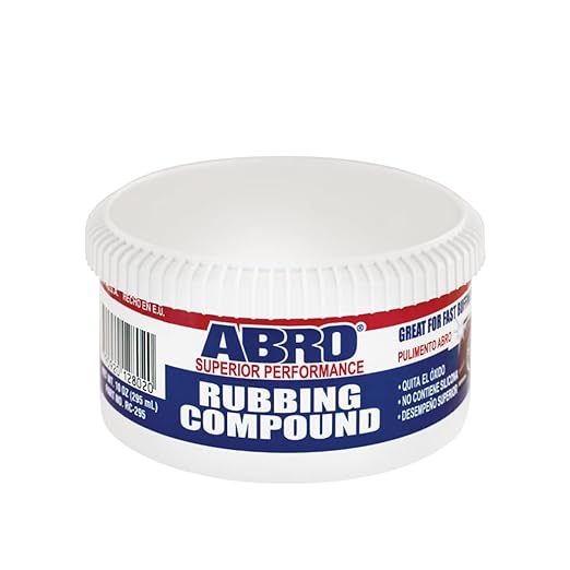 ABRO Superior Performance Automotive Rubbing Compound by ABRO