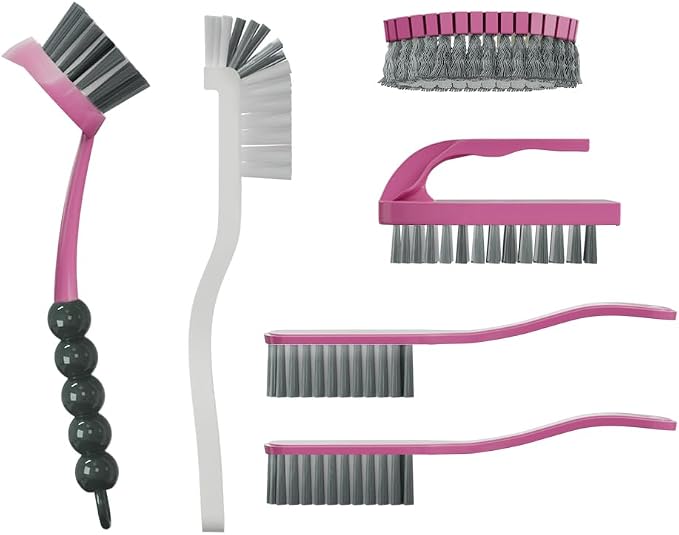 6 PCS Cleaning Brush, Scrub Brush Set by CN1ST