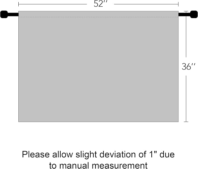 RYB HOME White Curtains 36 inches Long Room Darkening Curtains Thermal - Image 7