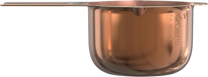 Color Up ⅔ Cup Measuring Cup – Premium Copper Stainless Steel, Accurate - Image 7