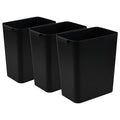 3-Pack 4.5 Gallon Plastic Small Trash Can Wastebasket by Bblina