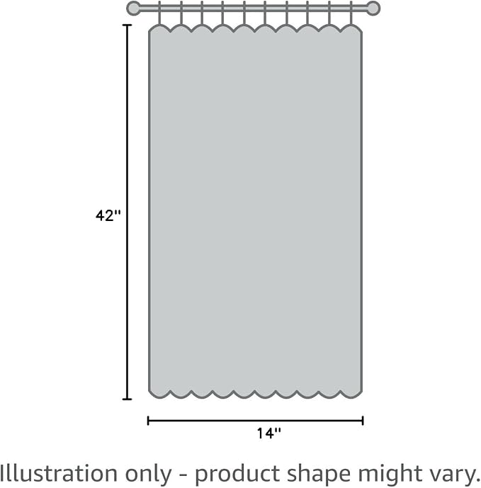 Chyhomenyc Sheer Window Valance Curtains, 42x14 Inches 2PCS, Light Filtering - Image 10