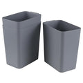 3 Pack 4.5 Gallon Open-top Trash Cans, Plastic Wastebasket Garbage Can by Bblina