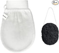 Wildpier Deep Exfoliating Glove and Bamboo Charcoal Konjac Sponge Bundle by Wildpier